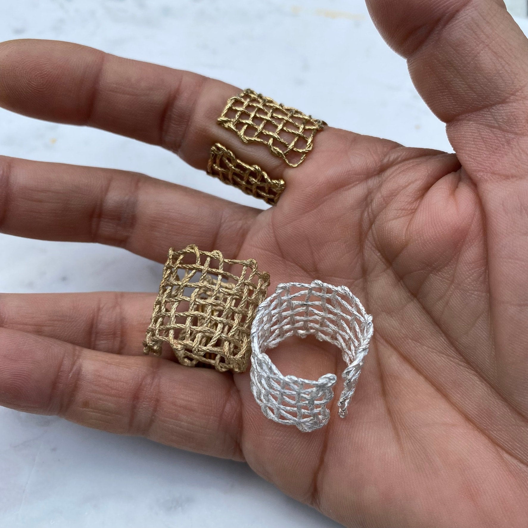 Stitch't Mesh Rings UpStudio Brooklyn